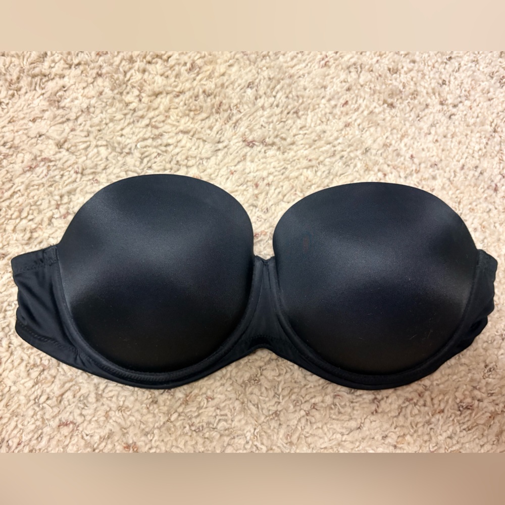 PINK Victoria's Secret Black Strapless Bra